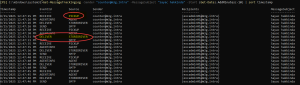 messagetrackinglog for pickup directory send message