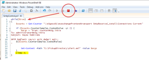 exchange smtp counter script 