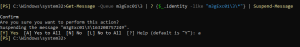 Suspend-Message on queue
